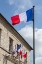 Picture of FRANCE-GIVERNY FLAGS OF FRANCE IN TOWN 