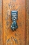 Picture of FRANCE-DORDOGNE-HAUTEFORT A METAL DOOR KNOCKER IN THE SHAPE OF A HAND IN THE TOWN OF HAUTEFORT