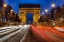 Picture of TRAFFIC PASSES THE ARCH DE TRIUMPH ON THE CHAMPS ELYSEE IN PARIS-FRANCE