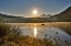 Picture of GERMANY-BAVARIA-RAMSAU BEI BERCHTESGADEN-FISHING ON LAKE HINTERSEE IN EARLY MORNING LIGHT