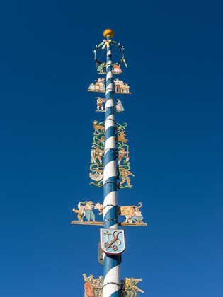 Picture of TRADITIONAL BAVARIAN MAYPOLE (MAIBAUM) VILLAGE SCHLIERSEE IN THE BAVARIAN ALPS-BAVARIA-GERMANY