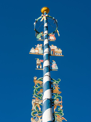 Picture of TRADITIONAL BAVARIAN MAYPOLE (MAIBAUM) VILLAGE SCHLIERSEE IN THE BAVARIAN ALPS-BAVARIA-GERMANY