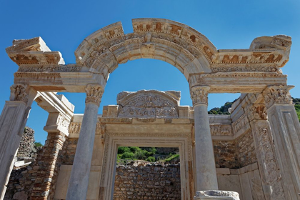 Picture of TURKEY-EPHESUS TEMPLE OF HADRIAN IN ANCIENT ROMAN CITY 