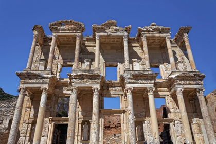 Picture of TURKEY-EPHESUS FACADE RUINS OF CELSUS LIBRARY IN ANCIENT CITY 