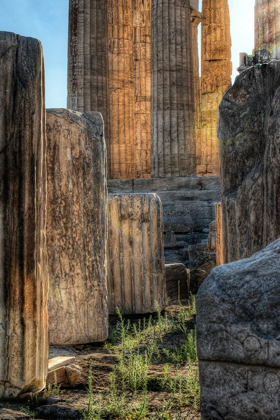 Picture of DETAILS OF COLUMNS ON THE PARTHENON ON THE ACROPOLIS IN ATHENS-GREECE
