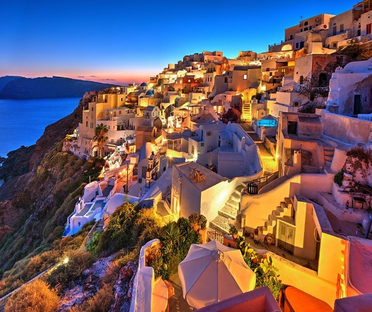 Picture of SANTORINI-GREECE ON THE MEDITERRANEAN SEA