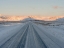 Picture of LANDSCAPE WITH COUNTRY ROAD NEAR HOFFELL DURING WINTER IN HORNAFJOERDUR AREA