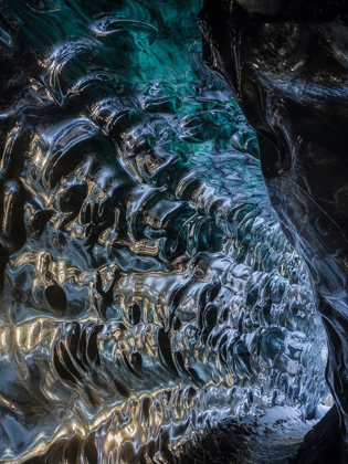 Picture of ICE CAVE AT THE NORTHERN SHORE OF GLACIAL LAGOON JOKULSARLON IN GLACIER BREIDAMERKURJOKULL