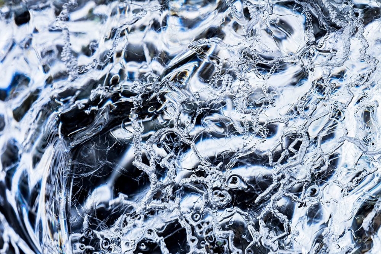 Picture of ABSTRACT ICE PATTERNS BACKGROUND DIAMOND BEACH JOKULSARLON GLACIER LAGOON VATNAJOKULL NATIONAL PARK