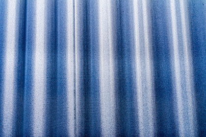 Picture of SILVER LIGHT BLUE CORRUGATED LEAD-METAL ABSTRACT PATTERNS BACKGROUND-REYKJAVIK-ICELAND 