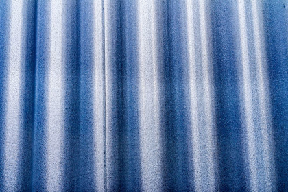 Picture of SILVER LIGHT BLUE CORRUGATED LEAD-METAL ABSTRACT PATTERNS BACKGROUND-REYKJAVIK-ICELAND 
