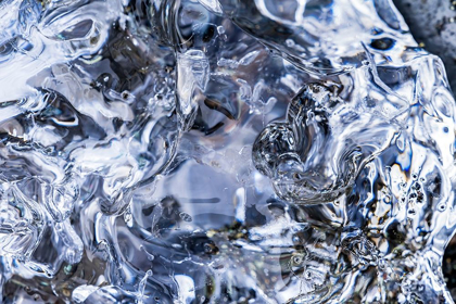 Picture of ABSTRACT ICE PATTERNS BACKGROUND DIAMOND BEACH JOKULSARLON GLACIER LAGOON VATNAJOKULL NATIONAL PARK