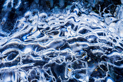 Picture of ABSTRACT ICE PATTERNS BACKGROUND DIAMOND BEACH JOKULSARLON GLACIER LAGOON VATNAJOKULL NATIONAL PARK