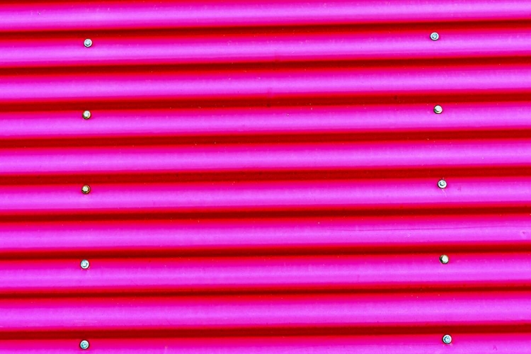 Picture of PINK MAGENTA CORRUGATED LEAD-METAL ABSTRACT PATTERNS BACKGROUND-REYKJAVIK-ICELAND 