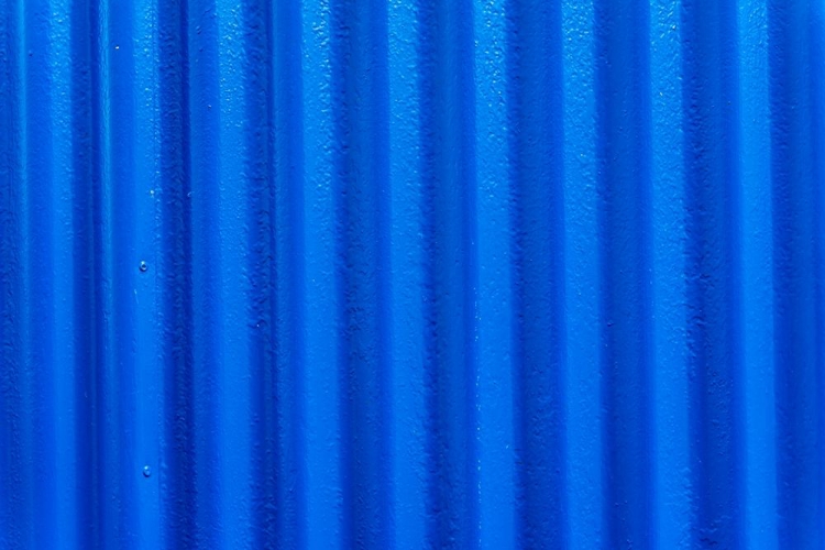 Picture of BLUE CORRUGATED LEAD-METAL ABSTRACT PATTERNS BACKGROUND-REYKJAVIK-ICELAND 