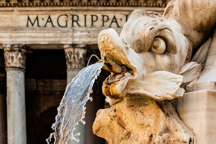 Picture of ITALY-ROME PIAZZA DELLA ROTUNDA-FONTANA DEL PANTHEON-1575