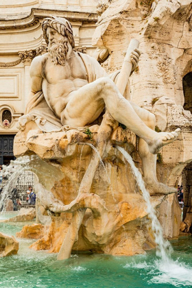 Picture of ITALY-ROME PIAZZA NAVONA-FOUNTAIN OF THE FOUR RIVERS 