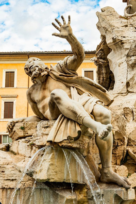 Picture of ITALY-ROME PIAZZA NAVONA-FOUNTAIN OF THE FOUR RIVERS 