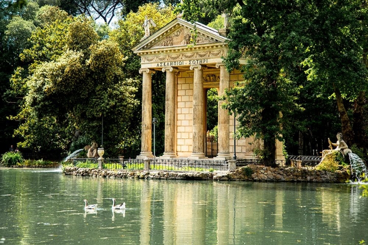 Picture of ITALY-ROME PINCIO (PINCIAN HILL)-VILLA BORGHESE GARDEN-LAGHETTO DE VILLA BORGHESE