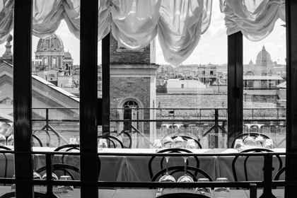 Picture of ITALY-ROME SCENE OF SKYLINE AND ST PETERS DOME FROM RESTAURANT ON VIALE DELLA TRINITA DEI MONTI