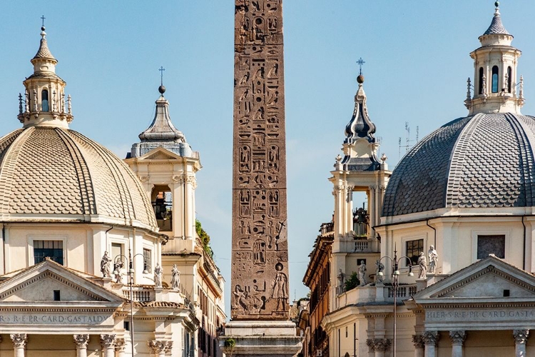 Picture of ITALY-ROME PIAZZA DEL POPOLO WITH FLAMINIO OBELISK