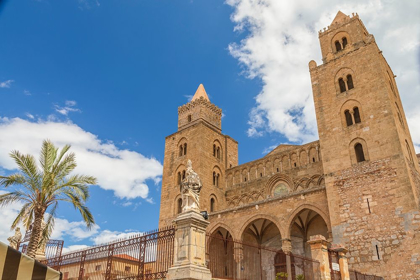 Picture of PALERMO PROVINCE-CEFALU EXTERIOR VIEW OF THE TOWERS OF THE CEFALU CATHEDRAL