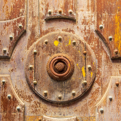 Picture of PALERMO PROVINCE-CEFALU DETAIL OF AN EXTERIOR WOODEN DOOR ON THE CEFALU CATHEDRAL