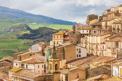 Picture of PALERMO PROVINCE-GANGI VIEW OF THE TOWN OF GANGI IN THE MOUNTAINS OF SICILY