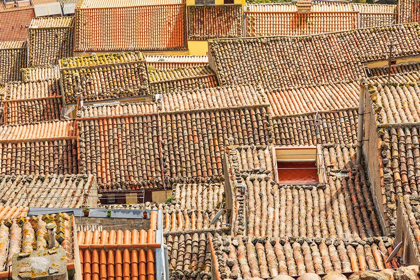 Picture of PALERMO PROVINCE-GANGI VIEW OVER THE ROOFTOPS IN THE TOWN OF GANGI IN THE MOUNTAINS OF SICILY