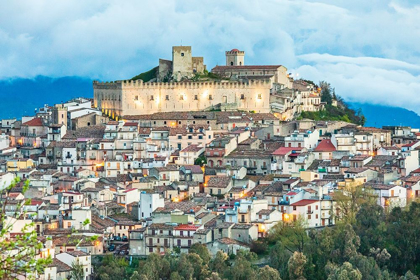 Picture of MESSINA PROVINCE-MONTALBANO ELICONA THE CASTLE ABOVE THE MEDIEVAL HILL TOWN OF MONTALBANO ELICONA