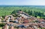 Picture of ITALY-MANTOVA-LE GRAZIE VILLAGE-BASILICA AND SQUARE-MINCIO RIVER VALLEY IN THE BACKGROUND