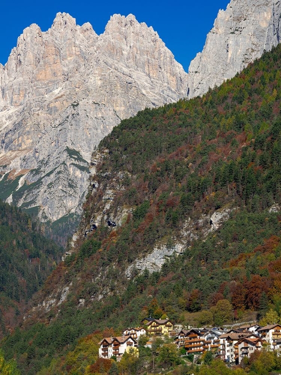 Picture of MOLVENO AT LAKE LAGO DI MOLVENO IN THE DOLOMITI DI BRENTA ITALY-TRENTINO