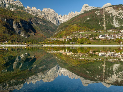 Picture of MOLVENO AT LAKE LAGO DI MOLVENO IN THE DOLOMITI DI BRENTA  ITALY-TRENTINO