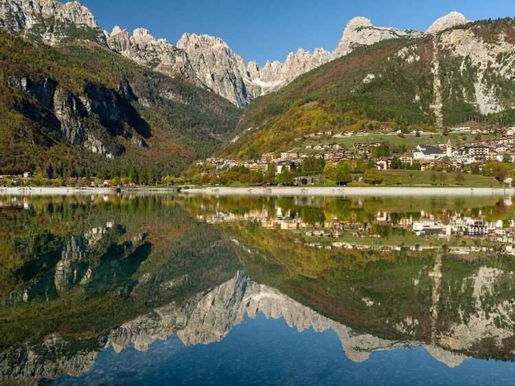 Picture of MOLVENO AT LAKE LAGO DI MOLVENO IN THE DOLOMITI DI BRENTA  ITALY-TRENTINO