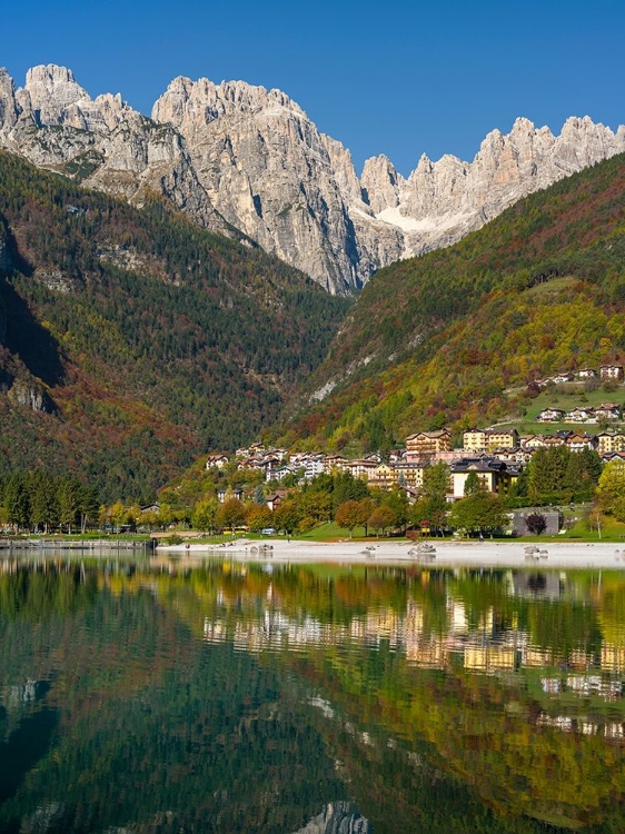 Picture of MOLVENO AT LAKE LAGO DI MOLVENO IN THE DOLOMITI DI BRENTA  ITALY-TRENTINO