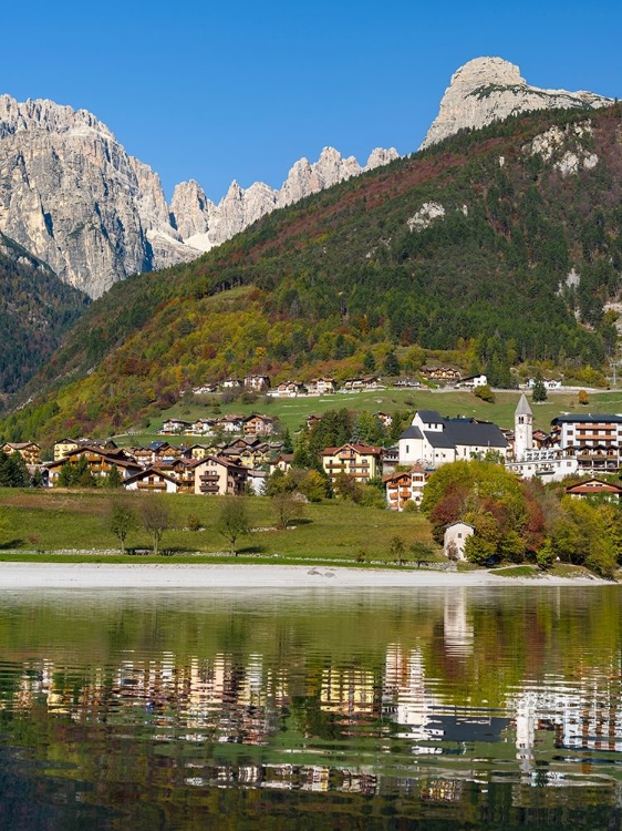 Picture of MOLVENO AT LAKE LAGO DI MOLVENO IN THE DOLOMITI DI BRENTA  ITALY-TRENTINO