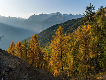 Picture of PEAKS OF PRESANELLA MOUNTAIN RANGE ABOVE VAL RENDENA-SEEN FROM BRENTA MOUNTAIN RANGE ITALY