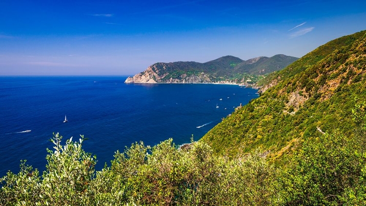 Picture of THE LIGURIAN SEA FROM THE SENTIERO AZZURRO (BLUE TRAIL) NEAR VERNAZZA-CINQUE TERRE-LIGURIA-ITALY