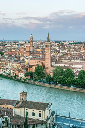 Picture of ITALY-VERONA LOOKING DOWN ON THE CITY FROM CASTELLO SAN PIETRO