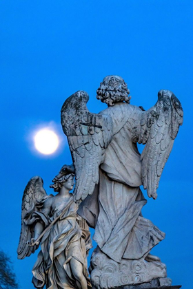 Picture of MOON BERNINI ANGELS CASTEL PONTE SANT ANGELO-ROME-ITALY GIAN LORENZO BERNINI