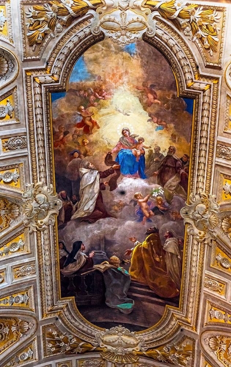 Picture of CEILING FRESCO BASILICA SANTA MARIA IN TRASPONTINA CHURCH-ROME-ITALY BUILT IN THE 1600S