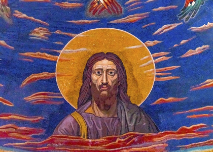 Picture of JESUS MOSAIC BASILICA DI SAN GIOVANNI IN LATERANO-ROME-ITALY BUILT 324 BY EMPEROR CONSTANTINE