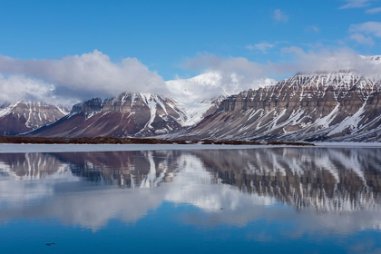 Picture of NORWAY-SVALBARD-SPITSBERGEN-FJORD ARCTIC FJORD REFLECTIONS
