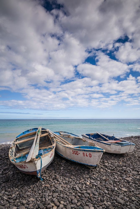 Picture of SPAIN-CANARY ISLANDS-FUERTEVENTURA ISLAND-POZO NEGRO-FISHING BOATS
