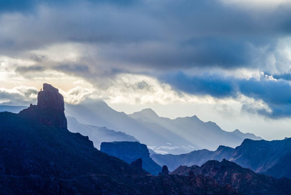 Picture of SPAIN-CANARY ISLANDS-GRAN CANARIA ISLAND-TEJEDA-MOUNTAIN LANDSCAPE WITH ROQUE BENTAYGA