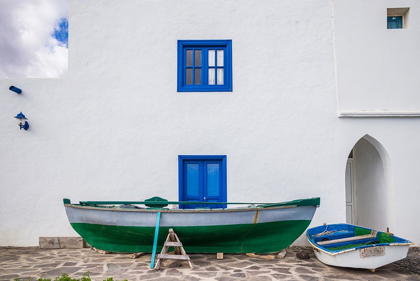 Picture of SPAIN-CANARY ISLANDS-FUERTEVENTURA ISLAND-POZO NEGRO-FISHING BOATS