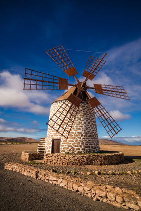 Picture of CANARY ISLANDS-FUERTEVENTURA ISLAND-TINDAYA-TRADITIONAL ISLAND WINDMILL