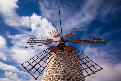 Picture of CANARY ISLANDS-FUERTEVENTURA ISLAND-TINDAYA-TRADITIONAL ISLAND WINDMILL