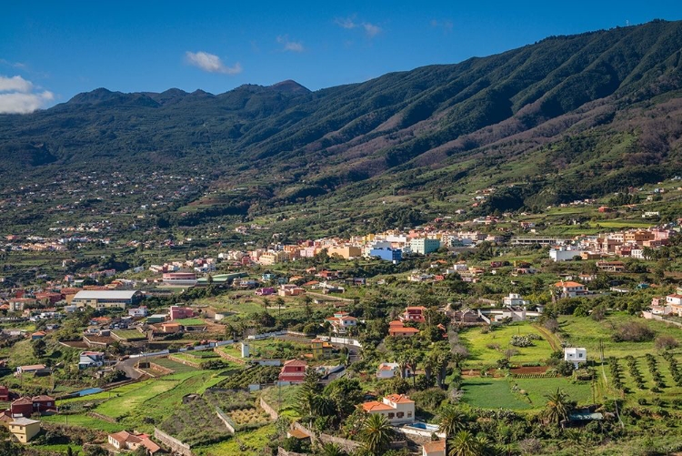 Picture of CANARY ISLANDS-LA PALMA ISLAND-SANTA CRUZ DE LA PALMA-ELEVATED VIEW BRENA ALTA NEIGHBORHOOD