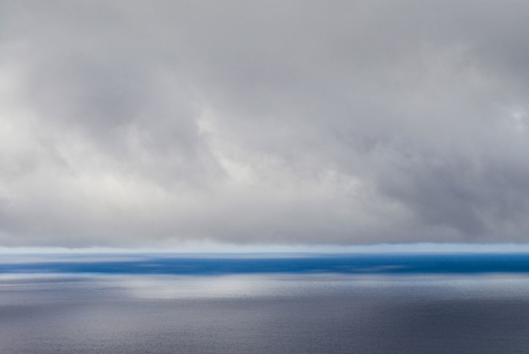 Picture of CANARY ISLANDS-LA PALMA ISLAND-LAS INDIAS-STORM FRONT OVER ATLANTIC OCEAN